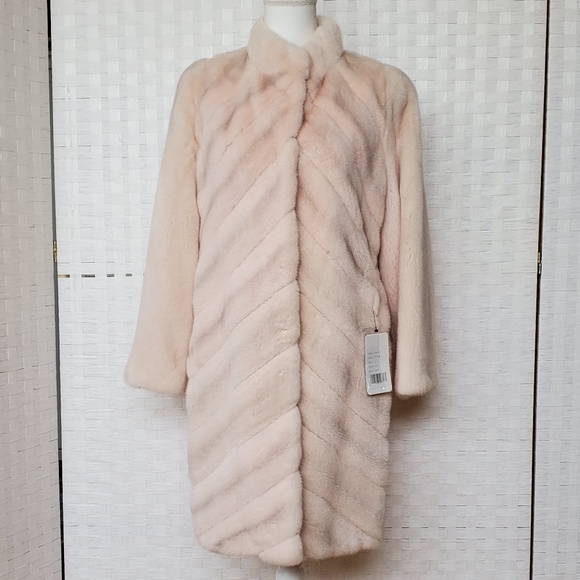 Pellacci Jackets Coats Nwt Pellacci Pink Mink Fur Coat Poshmark